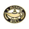 Crown Awards 1" A Honor Roll Pin, Lamp of Learning A Honor Roll Pins for Students, A Honor Roll Lapel Pin, 100 Pack Prime view 1