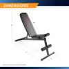 Marcy Adjustable Utility Weight Bench with Incline, Flat & Decline Positions MKB-211 view 3
