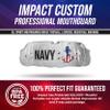 Impact All Sports Mouthguard Lacrosse, Football, Hockey, Basketball, Jiu-Jitsu, and More, Breathable Mouthguard for Youth Adults, Professional Custom-Fit, Navy view 2