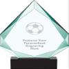13" Legacy Jade Soccer Ball Crystal Award, Custom Engraved Soccer Ball Trophy, Engraving Included, Prime view 1