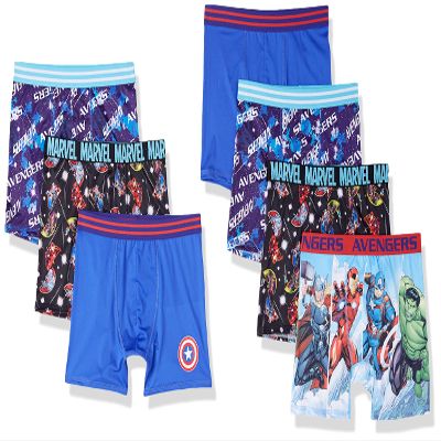 Avengers Boxer Briefs in assorted Prints that include Iron Man, Hulk, Thor and more in size 4, 6, 8, 10 & 12