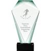 11" Jade Shrine Football Player Crystal Award, Custom Engraved Football Player Trophy, Engraving Included Prime view 1