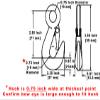 CustomTieDowns 2 Inch Wide Replacement Boat Winch Strap, Boat Hook On One End, 10 Inch Safety Strap with A Forged Snap Hook, 1 Inch Loop On Opposite End for Attachment to Winch, 1333 lb WLL (20 Feet.) view 2