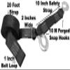 CustomTieDowns 2 Inch Wide Replacement Boat Winch Strap, Boat Hook On One End, 10 Inch Safety Strap with A Forged Snap Hook, 1 Inch Loop On Opposite End for Attachment to Winch, 1333 lb WLL (20 Feet.) view 4