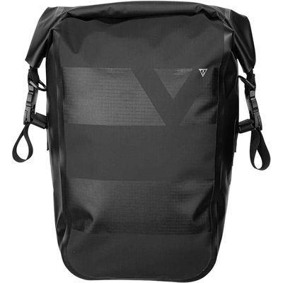 Topeak Pannier DryBag 20L  Waterproof Bike Bag with Roll-Top Closure, Handle Lock Mounting System, Shoulder Strap & Reflective Print for Touring and Commuting