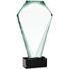 11" Jade Shrine Golf Ball Crystal Award, Custom Engraved Golf Ball Trophy, Engraving Included Prime view 2