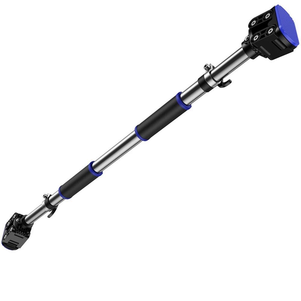 Pull Up Bars HUAHUA Door Horizontal bar Home Indoor Wall Pull-ups Fitness Equipment Free Punch Single and Double Lever (Size : 94-124cm)