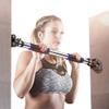 Pull Up Bars HUAHUA Door Horizontal bar Home Indoor Wall Pull-ups Fitness Equipment Free Punch Single and Double Lever (Size : 94-124cm) view 2