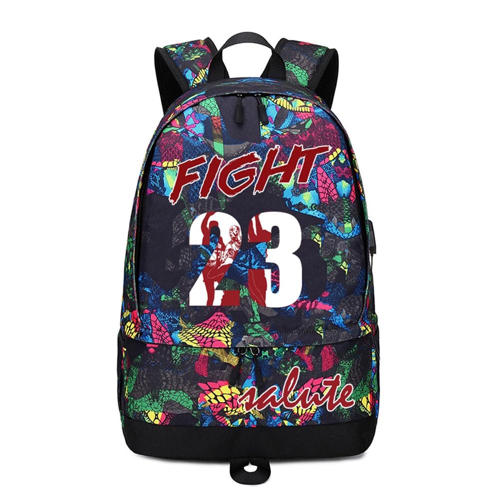 Basketball Player 23 Ball Storage Backpack Sports Equipment Depositary Multifunctional Bag For Men Women (Style 3)