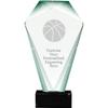 11" Jade Shrine Basketball Crystal Award, Custom Engraved Basketball Trophy, Engraving Included Prime view 1