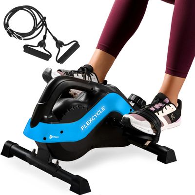 Lifepro 3-in-1 Under Desk Cycle Pedal Exerciser with Resistance Bands - Arm, Foot and Leg Exerciser While Sitting for Seniors- Mini Under Desk Bike Pedal Exercise Machine Workout with Fitness app