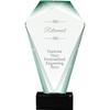 11" Jade Shrine Retirement Crystal Award, Custom Engraved Retirement Trophy, Engraving Included Prime view 1