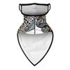 YAYOUREL Leopard Neck Gaiter Face Mask Covering Bandanas for Men Women Summer UV Face Scarf Mask Cover Ear Loop Hole Triangle Facemask Headwear for Fishing Running Cycling Hiking view 4