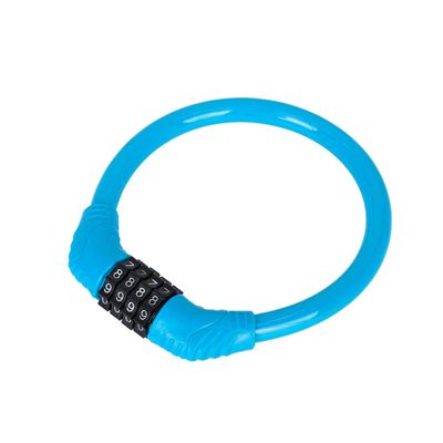 X AUTOHAUX 43cmx10mm Bike Cable Lock Portable 4 Digit Security Resettable Combination Cable Bicycle Locks Blue