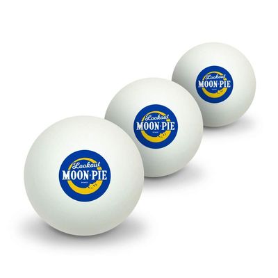 GRAPHICS & MORE Lookout MoonPie Logo Novelty Table Tennis Ping Pong Ball 3 Pack