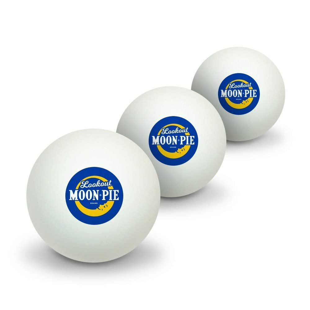 GRAPHICS & MORE Lookout MoonPie Logo Novelty Table Tennis Ping Pong Ball 3 Pack