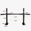 Pull Up Bars HUAHUA Horizontal bar Indoor Pull-up Device Home Fitness Equipment Wall Horizontal bar Black view 4