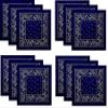 Hibaly 100% Cotton Classic Unisex Bandanas (12 Pack), Navy view 1