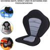 Wodesid Deluxe Kayak Seat with Detachable Back Storage Bag Heavy Duty Padded Canoe Seat Adjustable High Backrest Boat Seat Cushioned Fishing Seat for Kayaking, Canoeing, Drifting, Rafting view 2