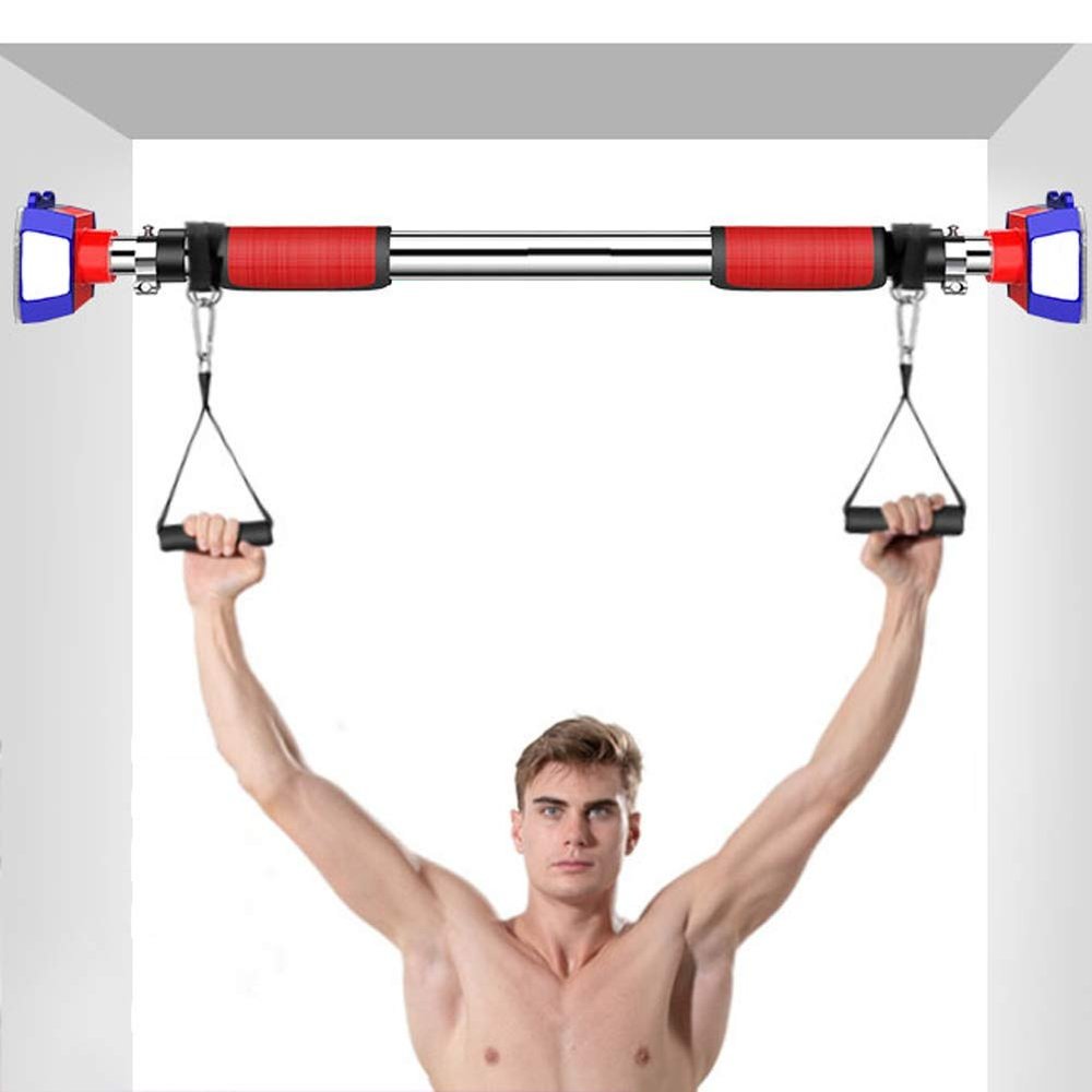 Pull Up Bars HUAHUA Pull-up Telescopic Pull-up Telescopic Household Single-Door Wall Fitness equipment73-94cm (Size : 93-126cm)