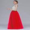 EllieHouse A Line Long Full Bridesmaid Tulle Skirt for Wedding Evening Party P68 Red XL view 2