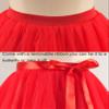 EllieHouse A Line Long Full Bridesmaid Tulle Skirt for Wedding Evening Party P68 Red XL view 4