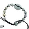 Emerald Safety Buckle Bracelet Men and Women Couple Models Retro Fashion Natal Year Hand-Woven Round Beads Jade Bracelets view 1