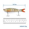 Fishing Lures for Bass Trout Multi Jointed Crank Bait Swimbaits Slow Sinking Swiming Bass Freshwater Saltwater Lifelike Fishing Lures view 3