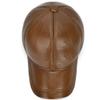 JNKET Mens Cowhide Baseball Cap Winter Keep Warm Earflaps Cap Waterproof Windproof Sports Cap Adjustable Snapbacks Hats (Brown) view 3