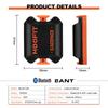 moofit Cadence Speed Sensor, Bluetooth & ANT+ Wireless RPM Cycling Spin Bike Cadence Sensor for Wahoo/Coosporide/Rouvy/Peloton, IP67 Waterproof, Orange view 3