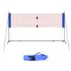 Portable Height Adjustable Badminton Volleyball Tennis Net Set Multi-Purpose Sports Equipment with Poles Stand and Carry Bag for Outdoor Garden Beach view 1