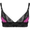 ACSUSS Mens Sissy Lingerie Bralette Wirefree Unlined Mini Bra Top Crossdressing Nightwear Rose X-Large view 4
