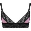 ACSUSS Mens Sissy Lingerie Bralette Wirefree Unlined Mini Bra Top Crossdressing Nightwear Pink X-Large view 4