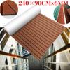 Evargc EVA Foam Faux Teak Boat Decking Sheet Self-Adhesive Non-Skid 94.5" x 35.4" Fits for Sea Deck Marine Yacht RV Boat Flooring Mats (Dark Brown with Black Seam) view 4