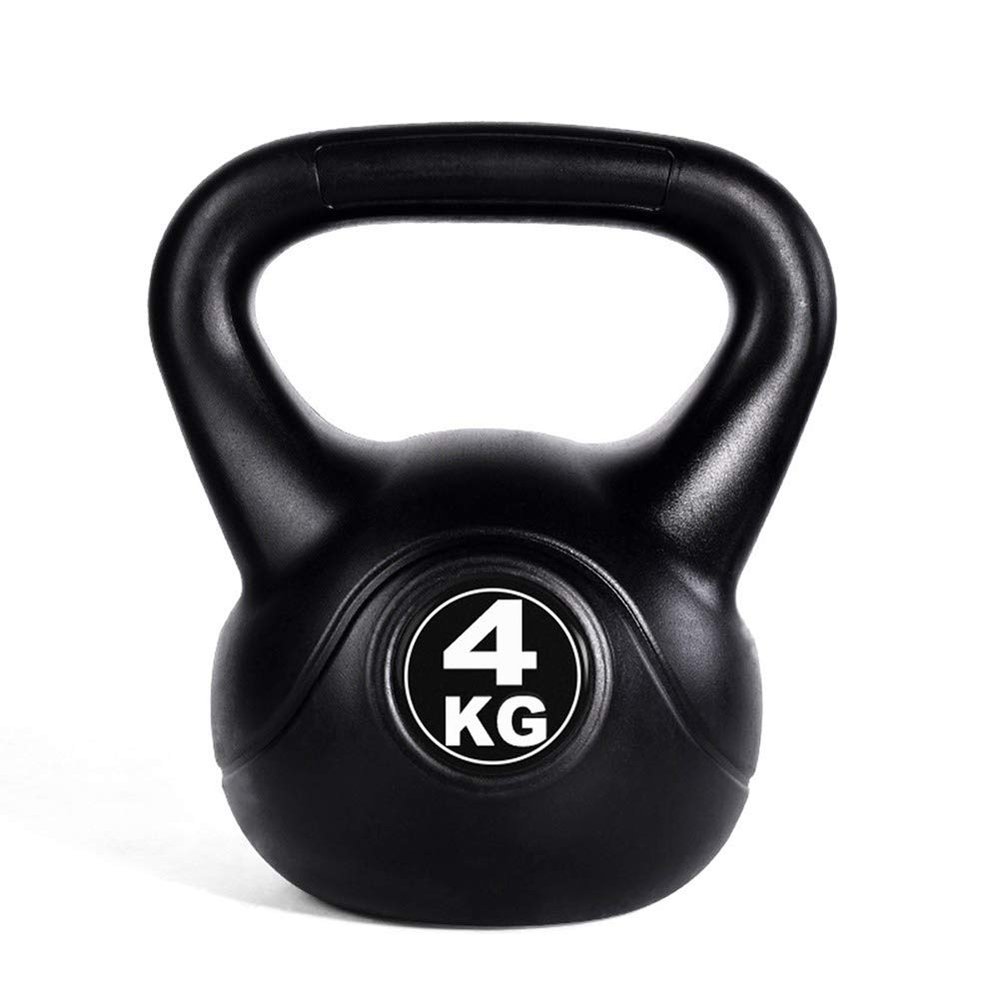 Kettlebells AGYH Black Kettlebells, 2kg/4kg/6kg/8kg/10kg/12kg, 14kgprofessional Strength For Men And Women At Home And Gym Training Equipment (Size : 4kg)