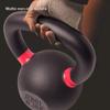 Kettlebells AGYH Black Cast Iron Kettlebell, Muscle Strength Training Equipment For Home Gym, 4kg/6kg/8kg/10kg/12kg/14kg/16kg/18kg/20kg/24kg (Size : 16kg/35.2lb) view 3
