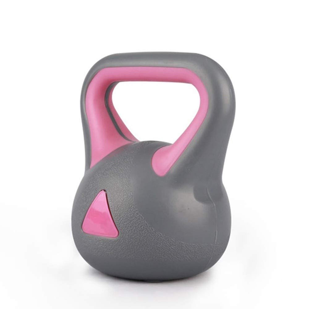 Kettlebells AGYH 2kg / 4kg / 6kg Fitness Kettlebells, Squat Push-ups Training Equipment, Adult Children Strength Training (Color : Gray+Pink, Size : 4kg)