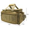 ProCase Tactical Gun Range Bag Pistol Shooting Duffle Bag, Deluxe Padded Shooting Range Bag Large Handguns Magazine Ammo Gear Accessories Pouch for Hunting Shooting Range Sport -Khaki view 2