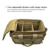 ProCase Tactical Gun Range Bag Pistol Shooting Duffle Bag, Deluxe Padded Shooting Range Bag Large Handguns Magazine Ammo Gear Accessories Pouch for Hunting Shooting Range Sport -Khaki view 3