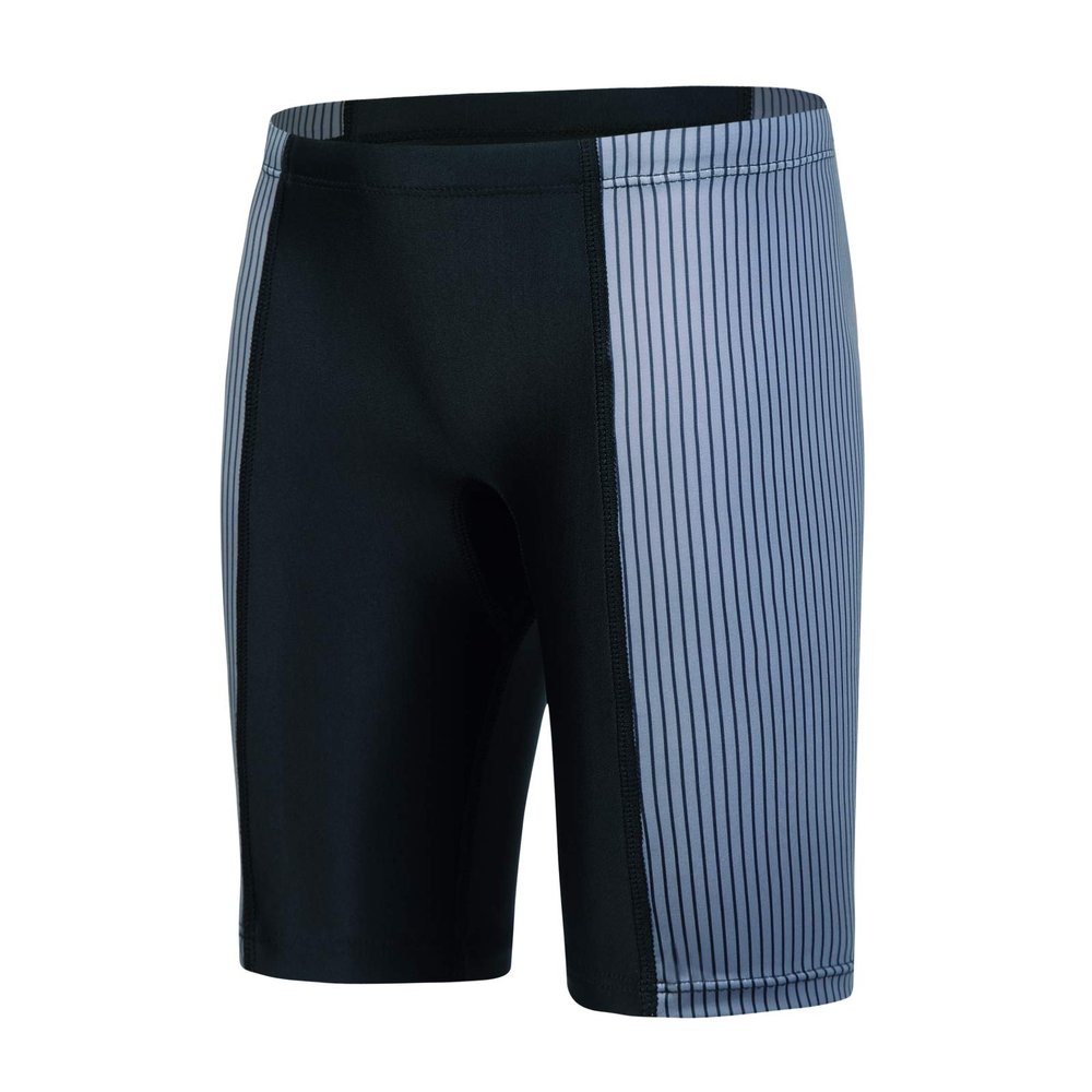 Xioker Boys Swim Jammers Kids Jammer for Swimming,Youth Boy Compression Swimming Jammer Trunks Boy Swim Shorts UPF50+(Grey Lines S)
