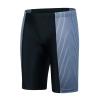 Xioker Boys Swim Jammers Kids Jammer for Swimming,Youth Boy Compression Swimming Jammer Trunks Boy Swim Shorts UPF50+(Grey Lines S) view 1