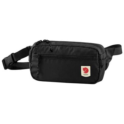 Fjllrven High Coast Hip Pack  Lightweight Waist Pack, Crossbody Sling Bag for Travel, Hiking & Everyday Use, Black