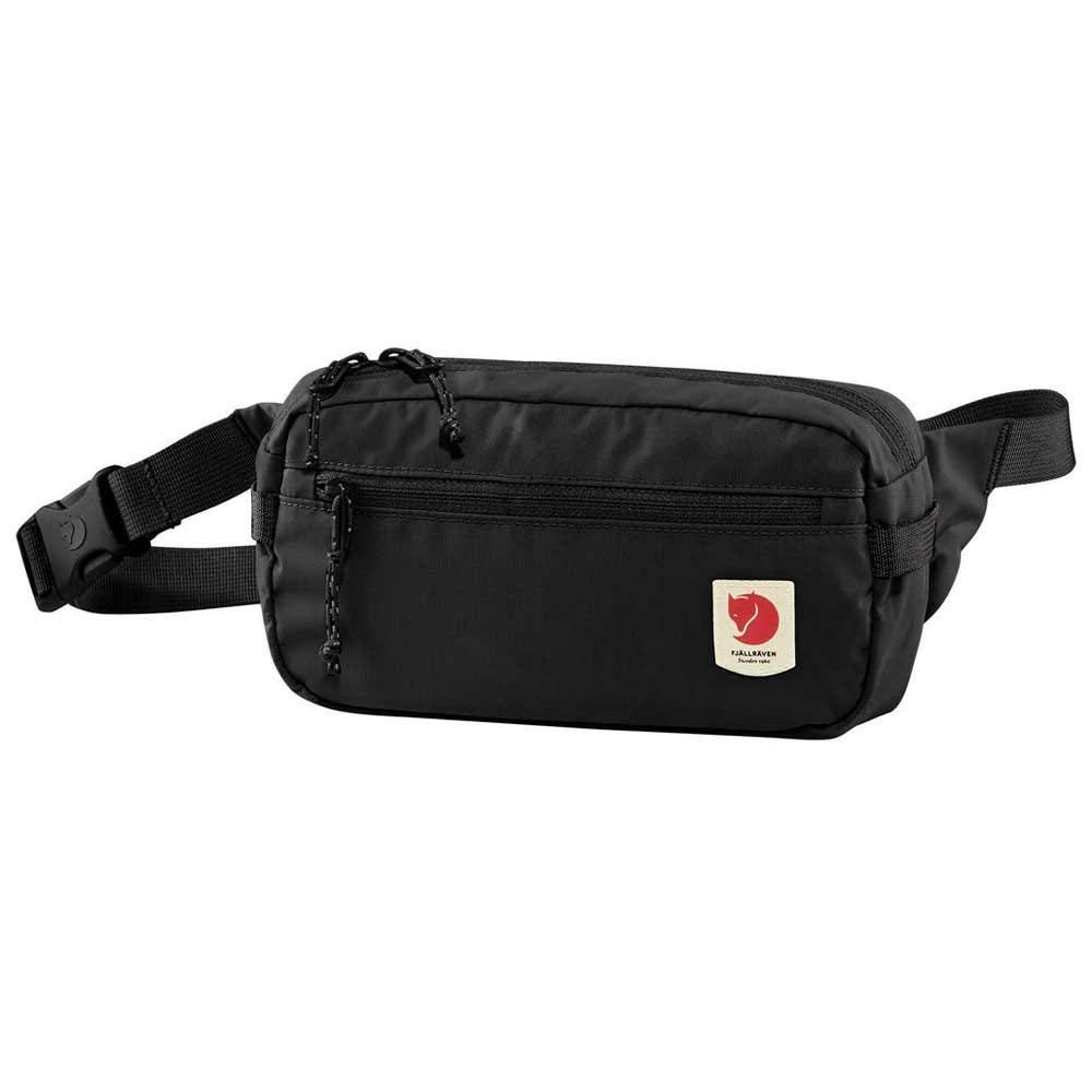 Fjllrven High Coast Hip Pack  Lightweight Waist Pack, Crossbody Sling Bag for Travel, Hiking & Everyday Use, Black