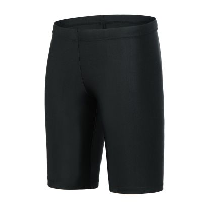 Xioker Boy Square Legs Swim Jammer with UPF50+,Youth Boy Jammer Swimming Shorts for Training(Black M)