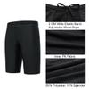 Xioker Boy Square Legs Swim Jammer with UPF50+,Youth Boy Jammer Swimming Shorts for Training(Black M) view 4
