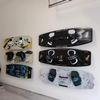 Pmsanzay Plexiglass Surfboard Wall Mount for Surf Boards, Snowboards, Skateboards, Kiteboards and Wakeboards, Invisible Surf Board Display Holder, Made of Sustainable Clear Acrylic (2.5" Gap) view 3