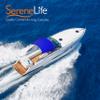 SereneLife 4-Bow Bimini Top Boat Cover with 1" Aluminum Frame, Front Hold-Down Straps, Rear Support Arms, Adjustable Windproof Straps, Waterproof UV-Resistant Canopy, Includes Hardware (Blue) view 3