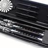 ROOBEEO Soft Tip Darts Set for Electronic Dart Board 22g Plastic Tip Darts Set with Brass Barrels&Aluminum Shafts, 6 Flights 3 Spare Plastic Dart Shaft 20 Soft Tips Portable Case (22g-Silver&Black) view 4