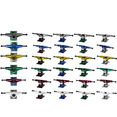 Core Hollow Skateboard Trucks 5.5 (8.25") Green/Red Base, Premium Bushings