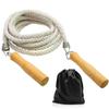 ACEONE Long Jump Rope, Multiplayer Skipping Rope with Wooden Handle for Kids and Adult, Team Group Jumping Rope for School Sport and Outdoor Activity, 16ft view 1